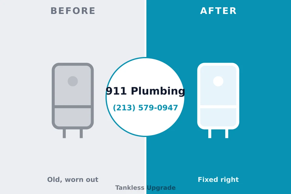 Before and after: plumbing repair West Islip, NY